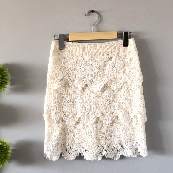 Dynamite Dresses & Skirts - 🟡2/$30 | Dynamite | BN Lace cream skirt